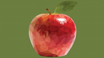Картинка векторная+графика еда+ food яблоко