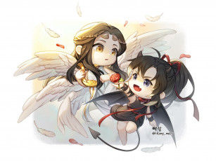 Картинка аниме mo+dao+zu+shi лань ванцзи вэй усянь ангел демон
