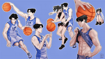Картинка аниме mo+dao+zu+shi вэй усянь лань ванцзы мяч баскетбол