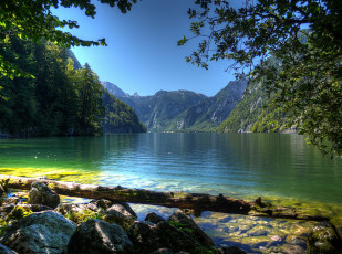 Картинка berchtesgaden bavaria природа реки озера горы лес озеро