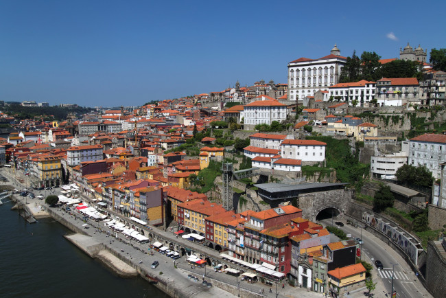 Обои картинки фото porto, portugal, города, панорамы, порто, португалия, дома, набережная, море