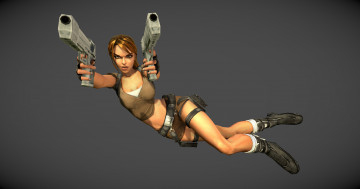 Картинка 3д+графика амазонки+ amazon прыжок взгляд фон девушка пистолет