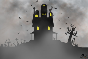 Картинка праздничные хэллоуин картинка дом