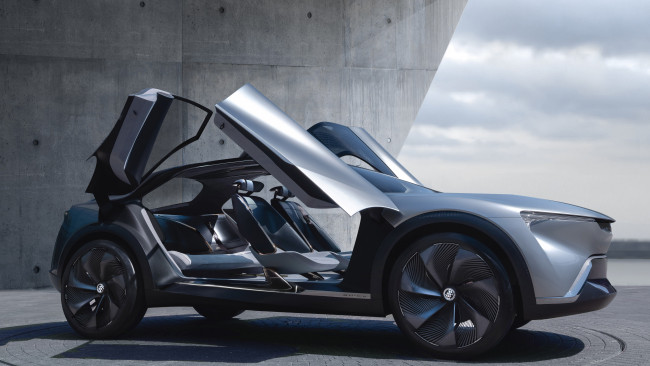 Обои картинки фото buick electra 2020, автомобили, buick, электромобиль, electra, концепт, открытые, двери