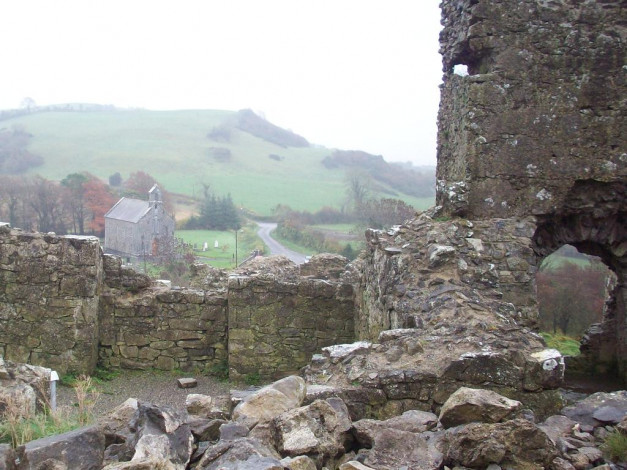 Обои картинки фото dunamase, castle, ireland, города, исторические, архитектурные, памятники