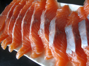 Картинка автор varvarra еда рыба морепродукты суши роллы копченая ломтики