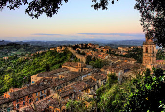 Картинка перуджа италия города панорамы дома крыши