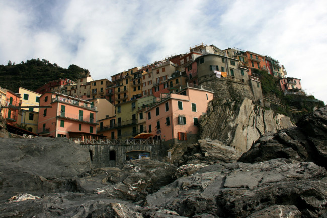 Обои картинки фото италия, лигурия, риомаджоре, города, амальфийское, лигурийское, побережье, горы, здания