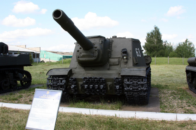 Обои картинки фото техника, военная, су-152, танк
