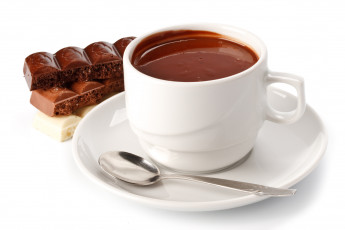 Картинка еда конфеты +шоколад +сладости ложка блюдце шоколад чашка какао