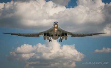 Картинка ту-160 авиация боевые+самолёты туполев боевые самолеты россия ввс бомбардировщик