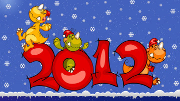 Картинка праздничные векторная графика новый год дракончики