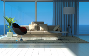 Картинка 3д+графика realism+ реализм апартаменты дизайн design apartment modern room chair интерьера стиль interior stylish кресло комната современный