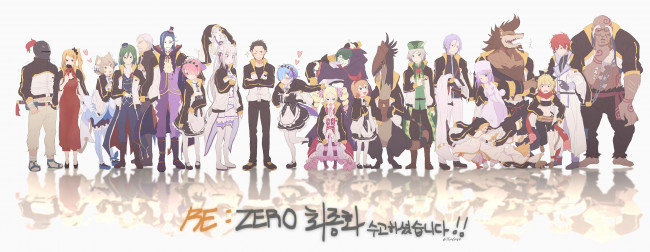 Обои картинки фото аниме, re,  zero kara hajimeru isekai seikatsu, персонажи