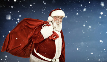 Картинка праздничные дед+мороз +санта+клаус дед мороз подарки