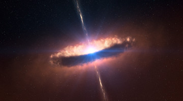 Картинка космос черные+дыры чёрная дыра квазары небо звёзды туманность свечение галактика вселенная пространство бесконечность