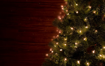 Картинка праздничные ёлки гирлянда елка огоньки