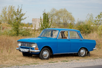 Картинка москвич-+412 автомобили москвич москвич- 412 автомобиль синий классика ретро