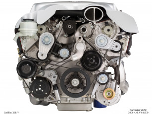 Картинка 2006 cadillac xlr engine автомобили двигатели
