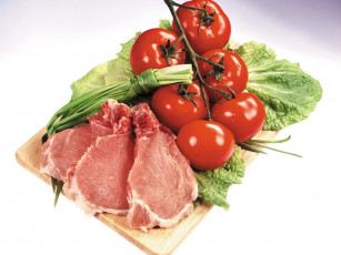 Картинка еда мясные блюда томаты помидоры