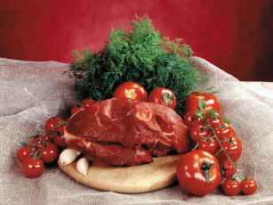 Картинка еда мясные блюда томаты помидоры