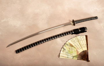 Картинка оружие холодное ножны катана меч веер