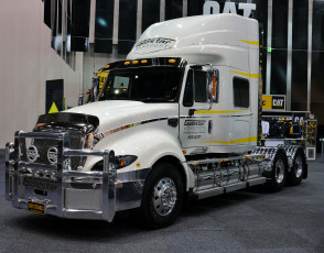 Картинка cat+trucks автомобили грузовики грузовик тяжелый тягач