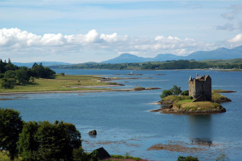 Картинка castle+stalker scotland города -+дворцы +замки +крепости castle stalker