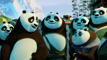 обоя мультфильмы, kung fu panda 3, панда