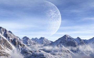 Картинка 3д+графика атмосфера настроение+ atmosphere+ +mood+ поверхность планета