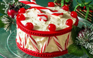 Картинка праздничные угощения торт леденцы