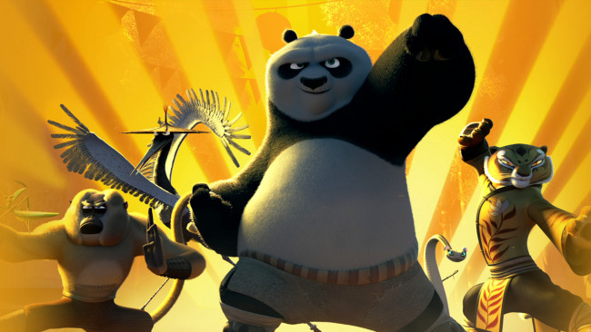 Обои картинки фото мультфильмы, kung fu panda 3, панда