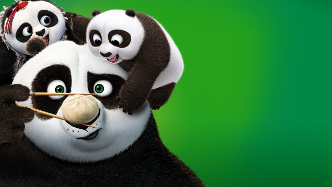 Обои картинки фото мультфильмы, kung fu panda 3, панда