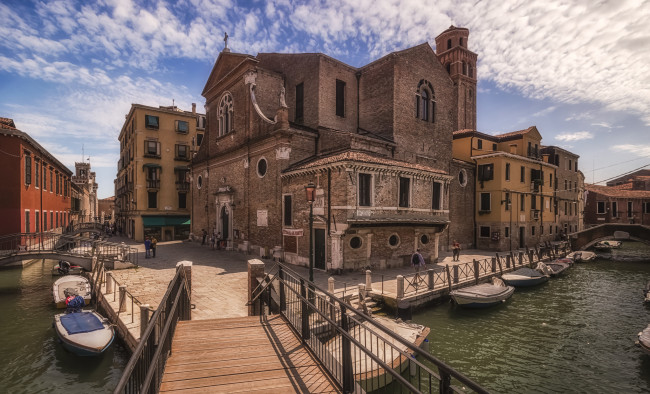 Обои картинки фото church san martino near the arsenale in venice, города, венеция , италия, храм