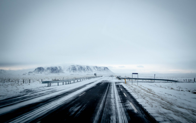 Обои картинки фото природа, дороги, снег, зима, шоссе