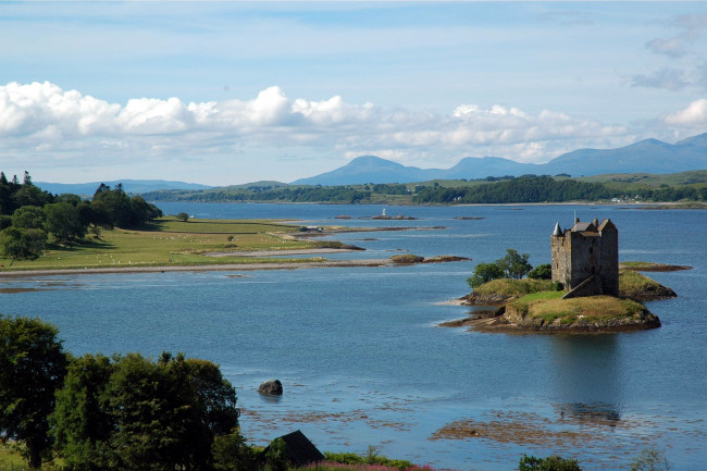 Обои картинки фото castle stalker, scotland, города, - дворцы,  замки,  крепости, castle, stalker