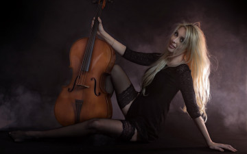 Картинка музыка -другое виолончель девушка