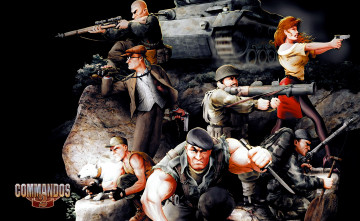 Картинка видео+игры commandos+2 танк люди оружие