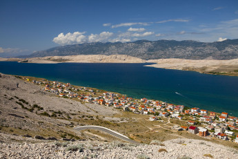 Картинка хорватия города панорамы горы панорама залив город
