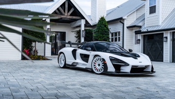 обоя автомобили, mclaren, senna, era, forged, white