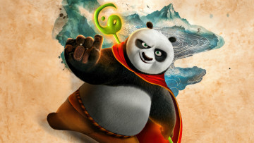 обоя kung fu panda 4 ,  2024 , мультфильмы, kung fu panda 4, кунг, фу, панда, пeрсoнаж, джек, блэк, jack, black, po, озвучка