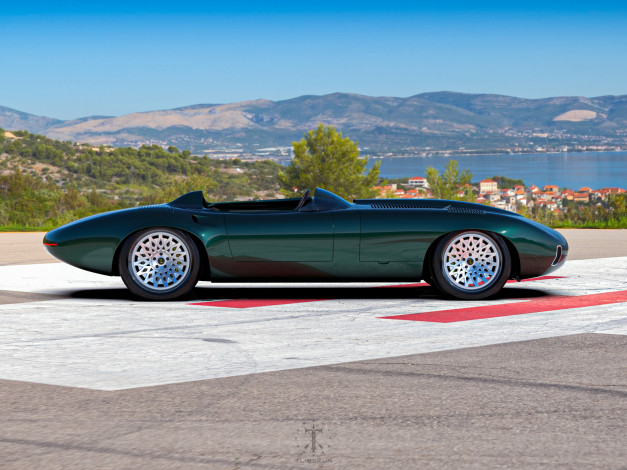 Обои картинки фото автомобили, 3д, jaguar, e-type, concept, speedster, roadster, cabriolet