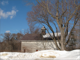 Картинка разное сооружения постройки дерево снег дом