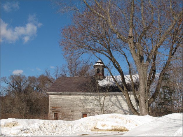 Обои картинки фото разное, сооружения, постройки, дерево, снег, дом