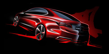 Картинка acura+tlx автомобили рисованные рисунок акура acura скетч