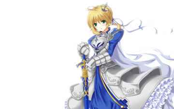 Картинка аниме fate stay+night девушка stay night saber меч доспехи