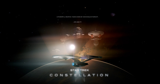 Обои картинки фото видео игры, - star trek constellation, вселенная, полет, космический, корабль
