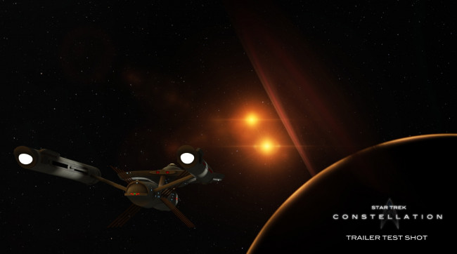 Обои картинки фото star trek constellation, видео игры, - star trek constellation, космический, корабль, вселенная, полет