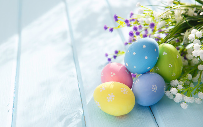 Обои картинки фото праздничные, пасха, decoration, holiday, blessed, spring, delicate, pastel, цветы, яйца, flowers, eggs, easter