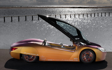 Картинка rinspeed+concept+futuristic автомобили rinspeed concept futuristic car медный